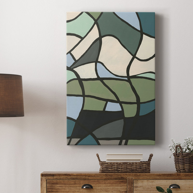Vitrail multicolore II - galerie Cavas personnalisée, H 18 po x l 12 po