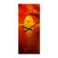 Soleil tombant sur l'océan jaune - horloge murale moderne-873361847