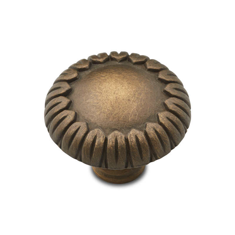 CK Series 1 1/2" Diameter Mushroom Knob, Antique English, Large