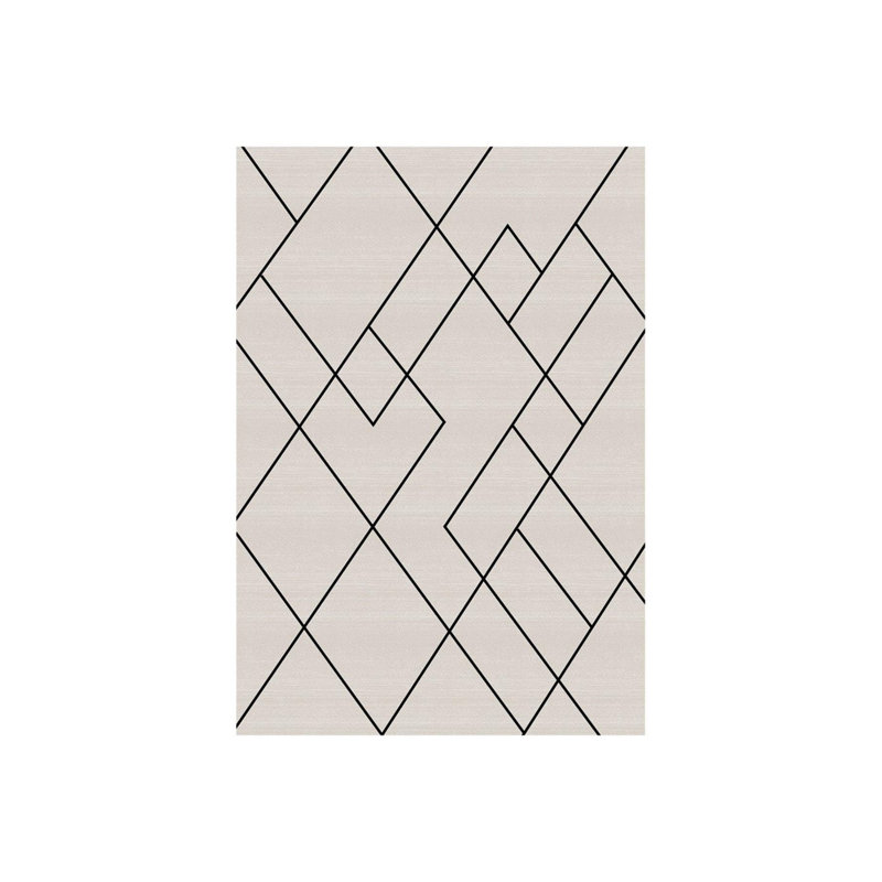 Tapis intérieur / extérieur en coton / polyester tissé à la machine Camfort, Ovale 5 pi 3 po x 9 pi 10 po
