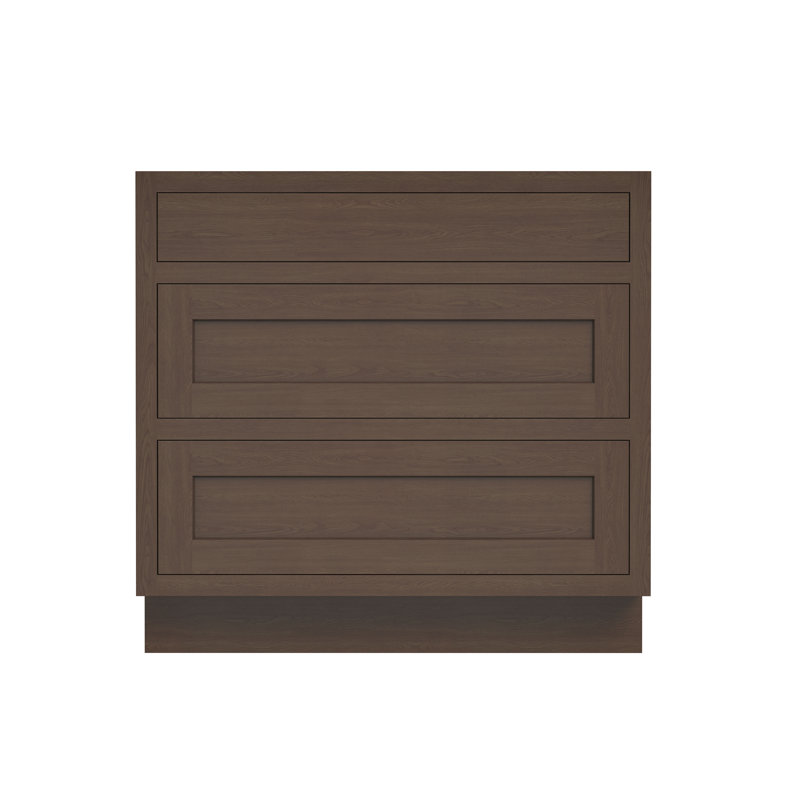Armoire de cuisine à 3 tiroirs L 36 po x H 34,5 po x P 25 po prête à assembler Casainc, W36"x H34.5"