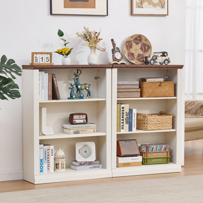 43" Tall Farmhouse Bookshelf Set
