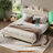 Abe Upholstered Platform Bed Frame with Storage Headboard and LED Lighting-978940313-979535120