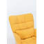 Chaise berçante rembourrée avec dossier haut Teddy
