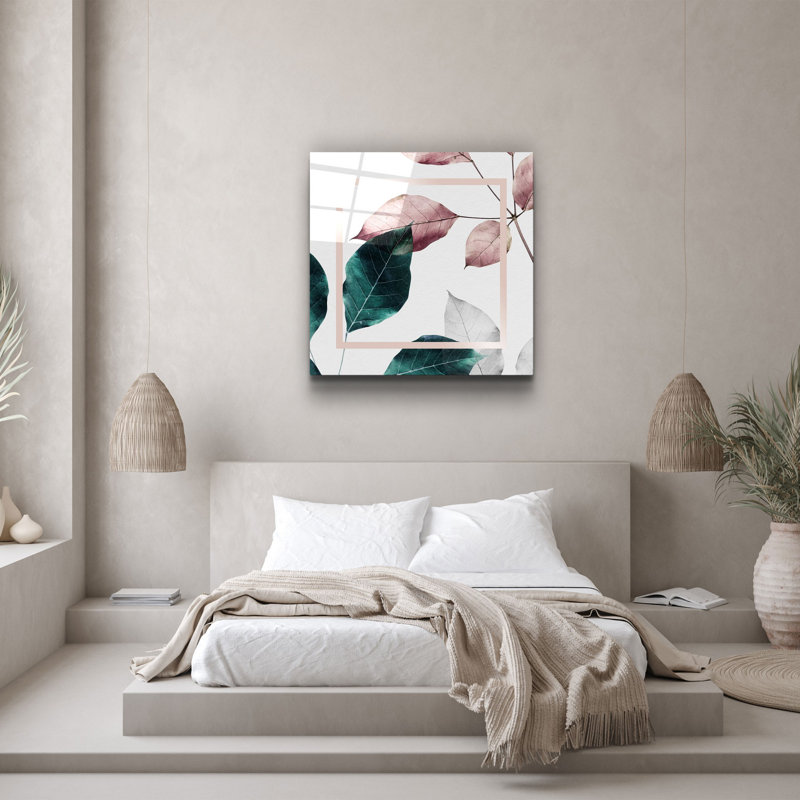 Elegant Decorative Tempered Glass Painting, 40 x 40 Inches | 100% Tempered Glass, Thickness: 0.16 Inches | UV Printing for Vibrant Colors & Durability | Perfect for Home Decor & Art Enthusiasts