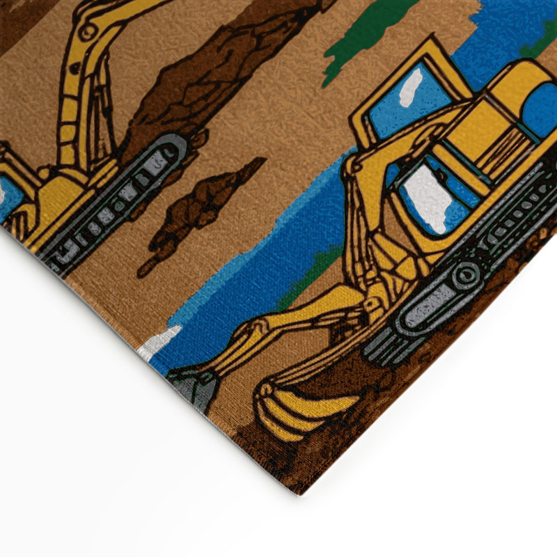 Tapis intérieur et extérieur brun Transport, Rectangle 9 pi x 12 pi