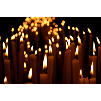 Candles by Vins_m - Wrapped Canvas Print
