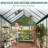 Outdoor Greenhouse Kit with Aluminum Frame, Polycarbonate Panels, Adjustable Roof Vent, Lockable Door, Spacious Gardening Greenhouse-128991978-128991980