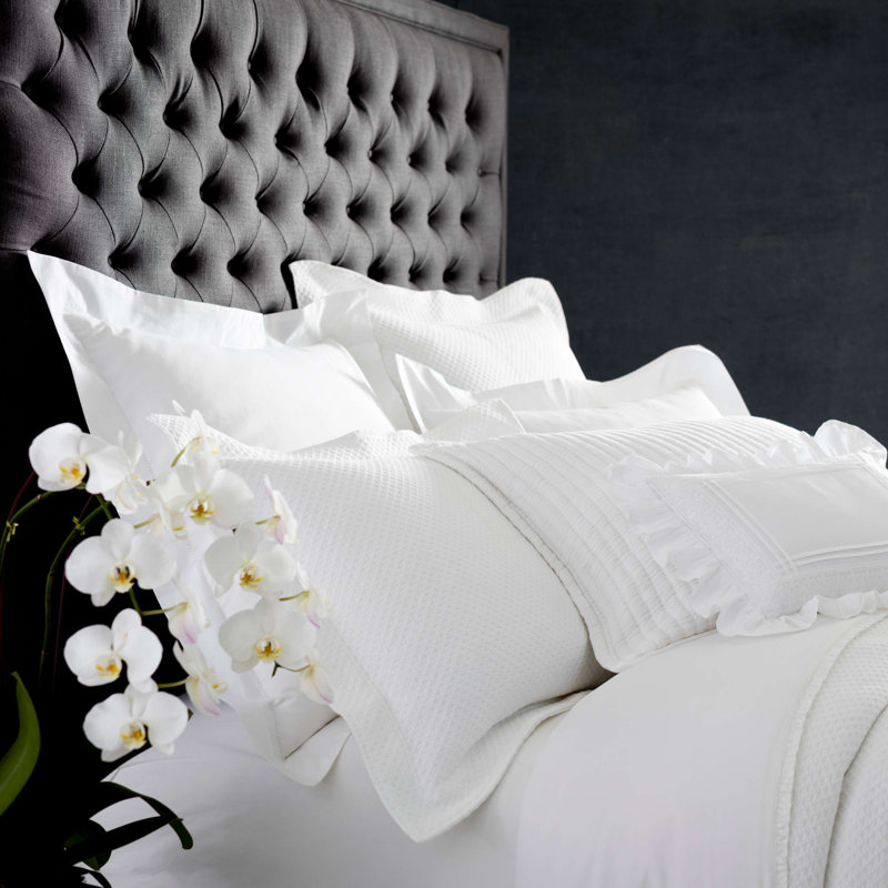 Classic Hemstitch Sham, Euro, White