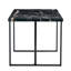 Bureau de travail rectangulaire avec pieds en métal noir, plateau épais de 1,5 po, pour cuisine, terrasse, table de salle à manger de style industriel, bureau de 1,5 po