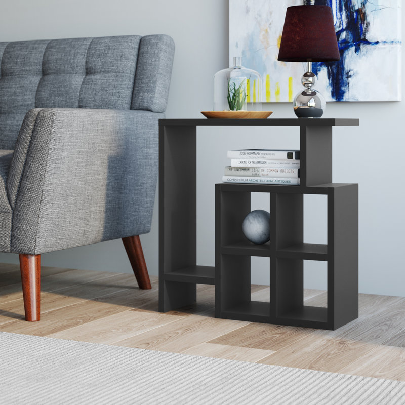 Table de bout avec rangement Frame, Anthracite