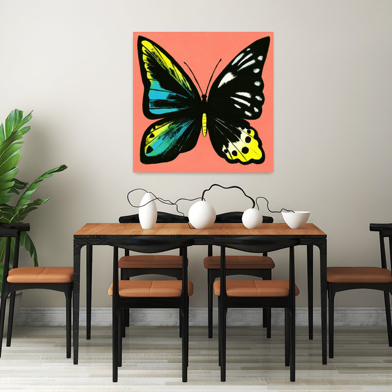 Art contemporain Art contemporain papillon, H 32 po x l 32 po