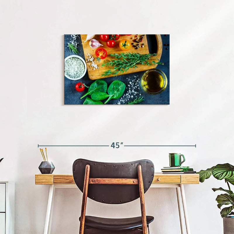 Yarlin Red And Green Vegetables, 20" H x 30" W