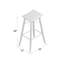 Tabouret de bar et de comptoir Catt-44148094