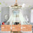 Jadarien Ceiling Fan with LED Lights-1009666308
