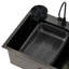 17 Stories 450mm W Single Bowl Stainless Steel Kitchen Sink with 2 Faucet Holes