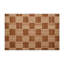 Tapis d'intérieur et d'extérieur à carreaux brun-323166596