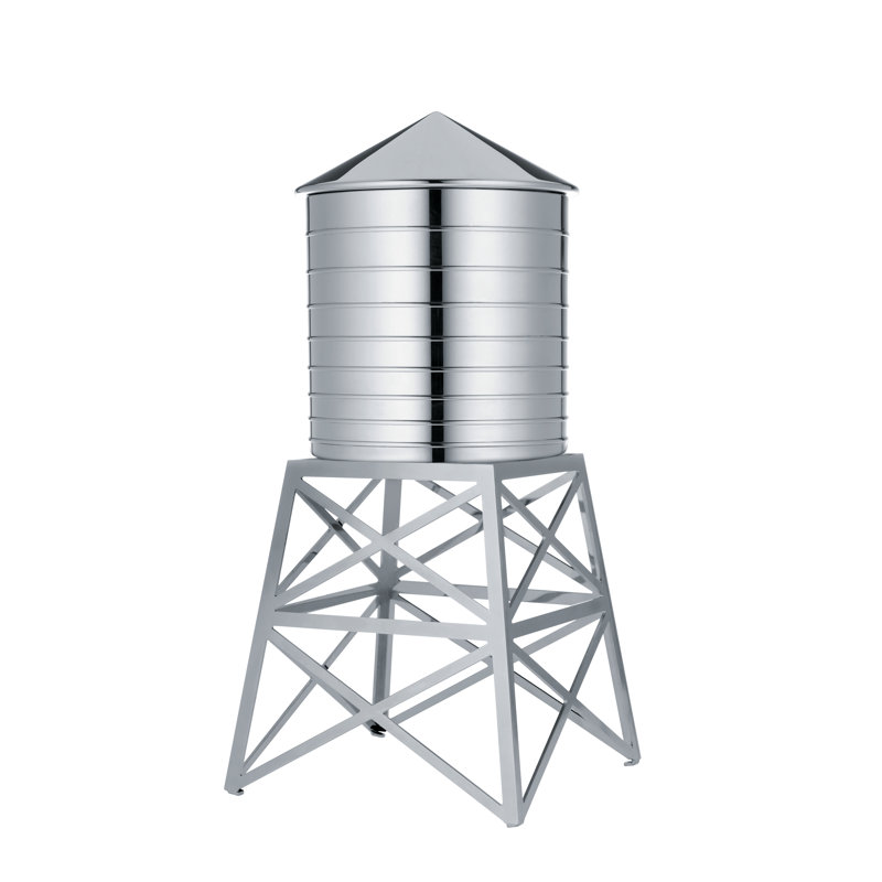 Water Tower Figurines & Sculptures, Mirror Polished