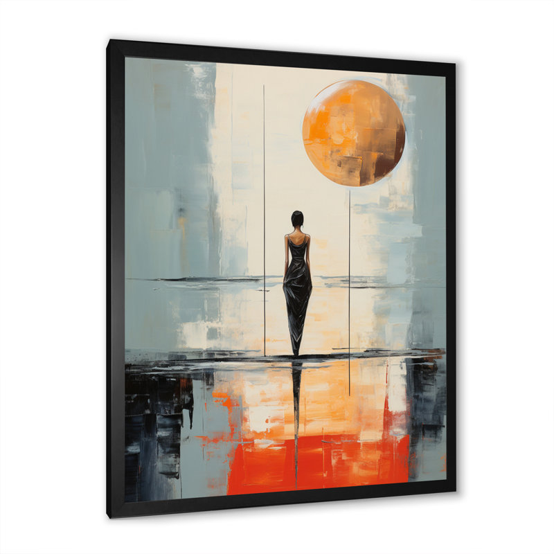 Minimalisme yoga, équilibre intérieur II, H 44 po x l 34 po x P 1,5 po, Noir