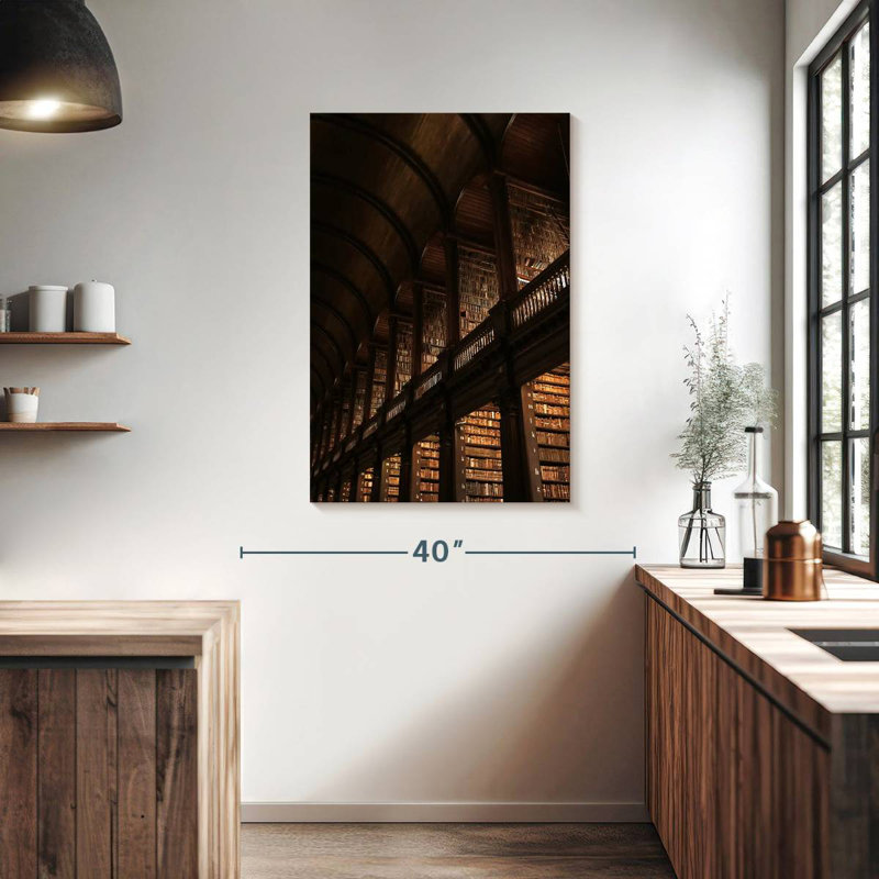 Lilie Trinity College Library, 39" H x 26" W