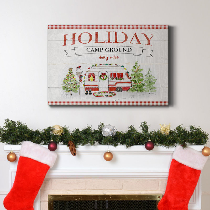 Toile tendue Holiday, H 27 po x l 18 po x P 1 po