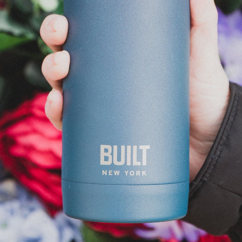 Built Perfect Seal 500ml Stainless Steel Water Bottle, Pink/Blue