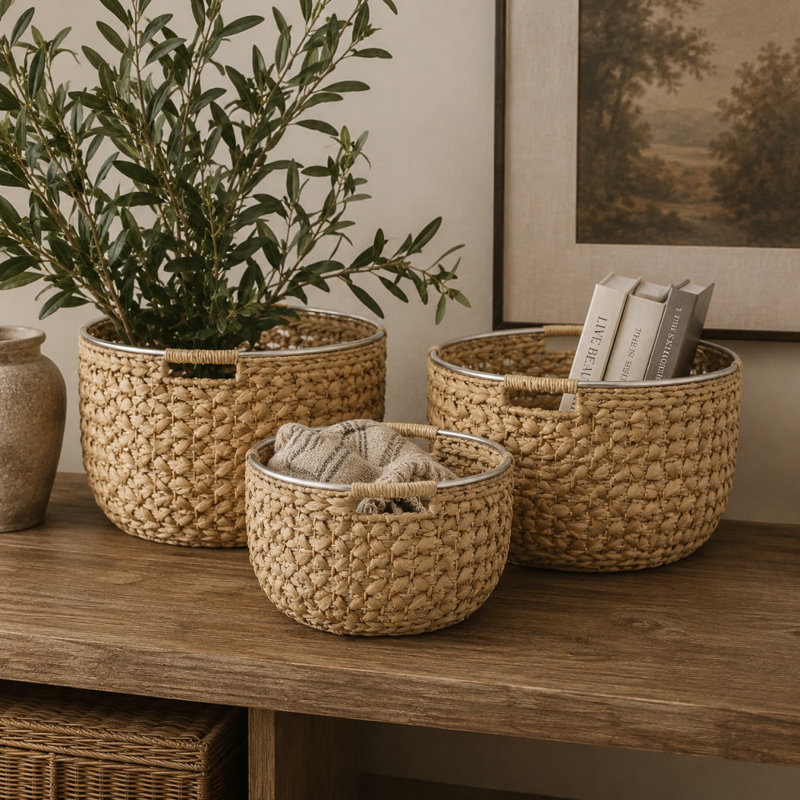 Joss & Main Seagrass Decorative Basket