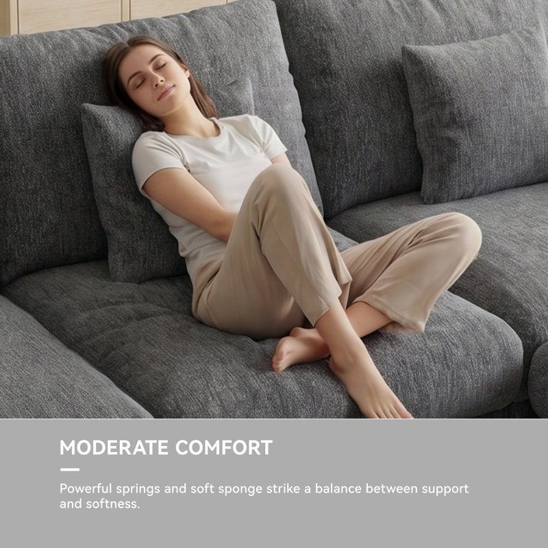 Canapé modulaire 79 po Aarden, Gris