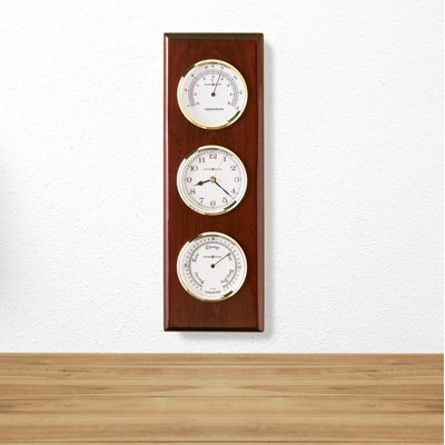 Solid + Manufactured Wood Wall Clock
