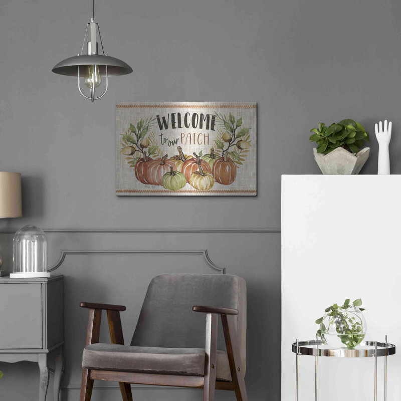 «Welcome to Our Patch» par Cindy Jacobs, art mural en métal, H 16 po x l 24 po