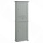 Armoire de rangement pour salle de bain, armoire de rangement autoportante avec tiroir et tablette réglable, panneau de fibres à densité moyenne avec finition peinte-31964031