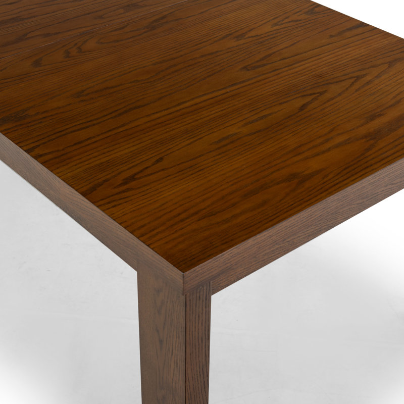 Desmond Extendable Wood Dining Table, Medium Oak