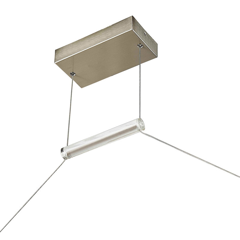 Frederik 4 - Light Brushed Nickel LED Unique/Statement Pendant