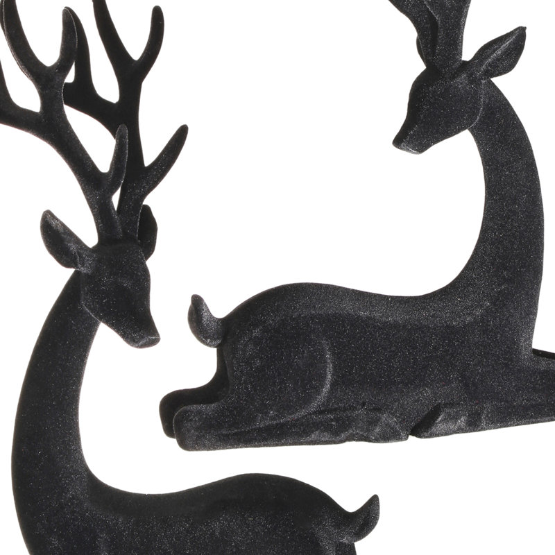 10-14.5" Resin Flocked Deer