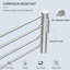 Porte-serviettes mural en chrome poli 22,8 po Arles-126450605
