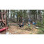 Parcours d'obstacles avec balançoire 65 pieds Ninja Warrior, Ninja Warrior Slackline