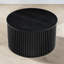 Table basse ronde à plateau relevable, compartiment caché et tiroir dissimulé, conception cannelée moderne, salon-1793734999