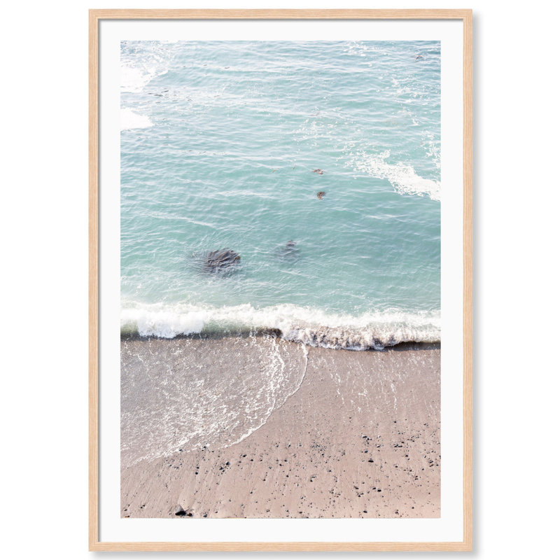 Washed Ashore Print by Carly Tabak, Natural Wood, 26" W x 36" H