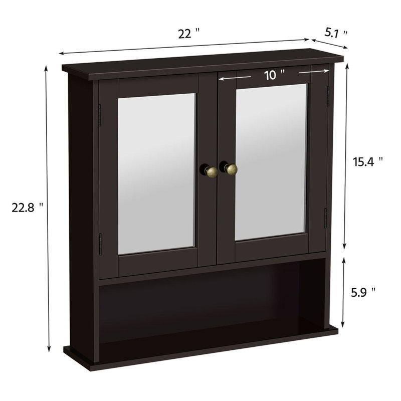Armoire de salle de bain murale Bjarnfinnur