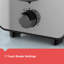 Grille-pain 2 tranches en acier inoxydable Black + Decker