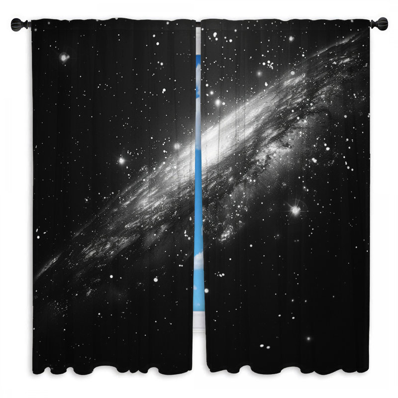 Rideaux obscurcissants et obscurcissants Galaxy - 2 panneaux Galaxy, Obscurcissement de chambre, 20 po x 80 po - 2 panneaux
