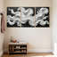 Tentacules de pieuvre abstraites sur fond, ensemble de 3 impressions d'art sur toile-387957041