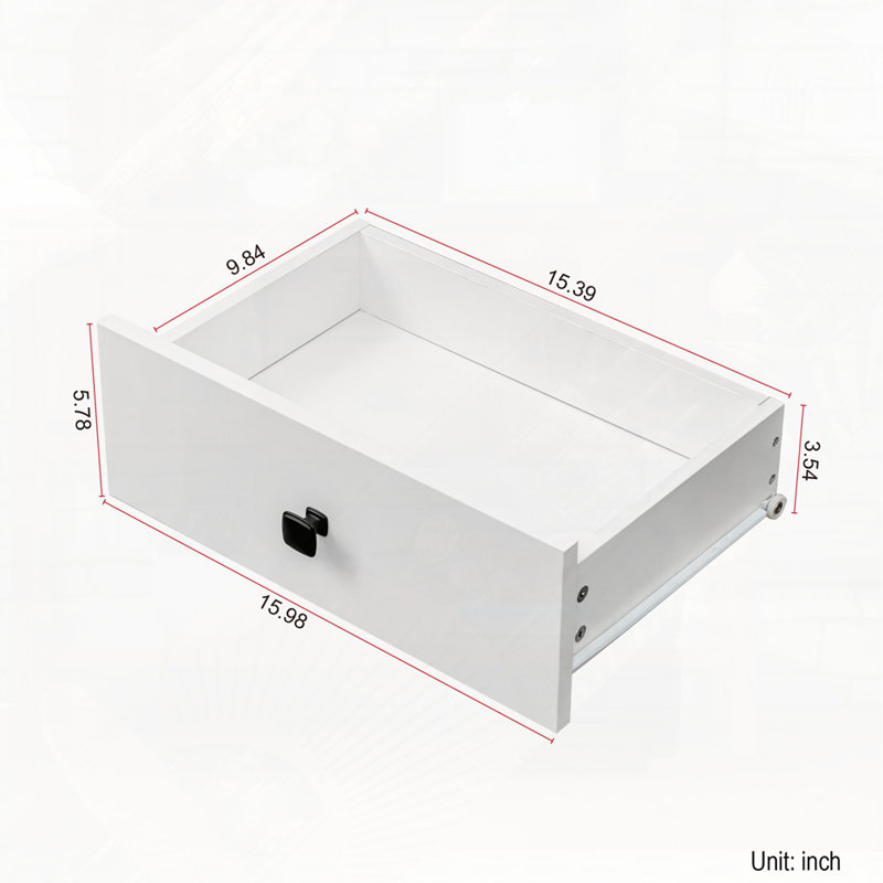18.11"Bathroom Storage Cabinet with 1 Storage cabinet and 1 Drawer