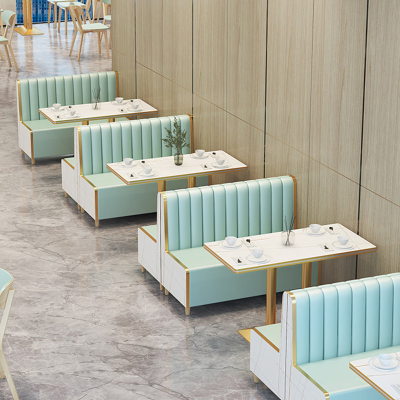 Canapé rembourré Casual Light Luxury, Similicuir vert menthe