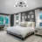Dorae 6 - Light Dimmable Sputnik Modern Linear Chandelier Semi Flush Mount Ceiling Light-98109577