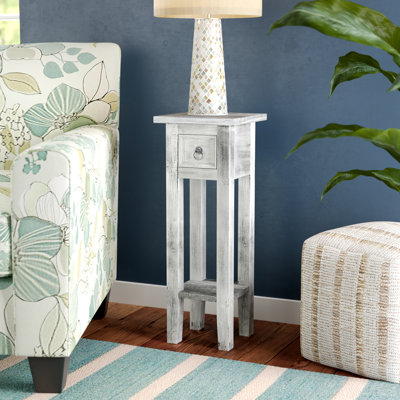 Britney Solid Wood End Table with Storage
