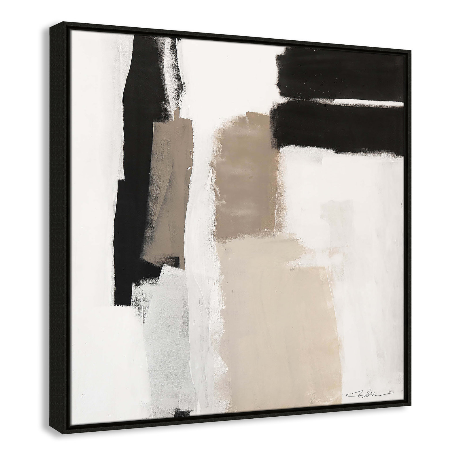 Earth Scapes II Print, Espresso Floater Framed, 31.5" H x 31.5" W x 2" D