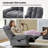 Jace Modern Upholstered Manual Swivel Rocker Recliner with Phone Holder-1426389541