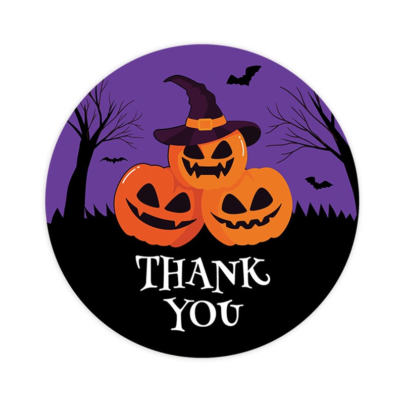 «Thank You Jack O Lanterns», autocollants d'Halloween joyeux