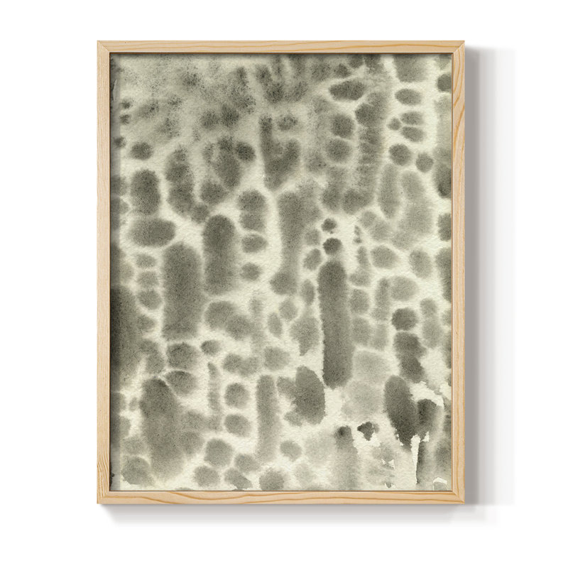 Watercolor Metric I, reproduction encadrée - bois massif